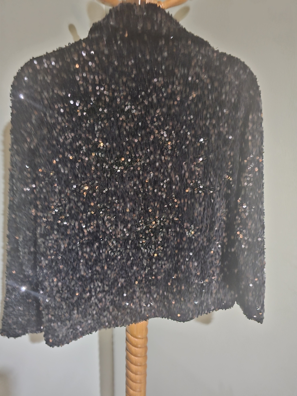 Juicy Couture Black Sequin Zip Hoodie - Never Worn